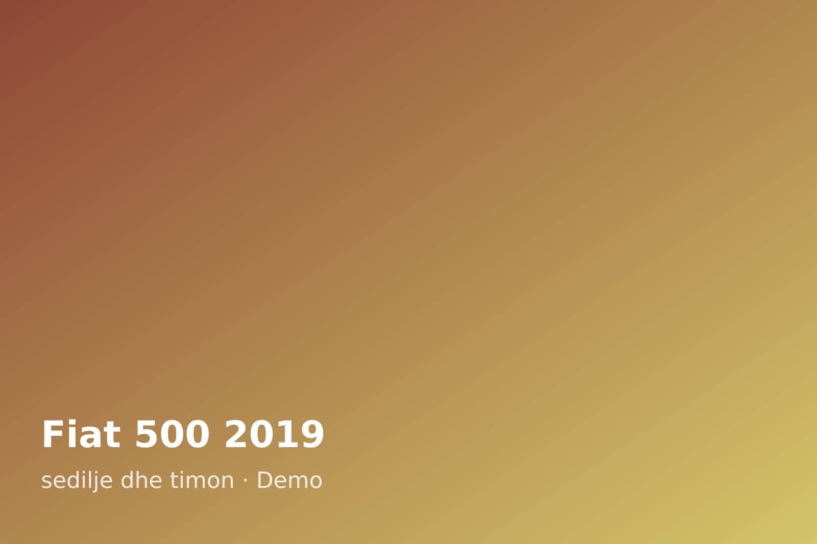 Fiat 500 2019 — sedilje dhe timon