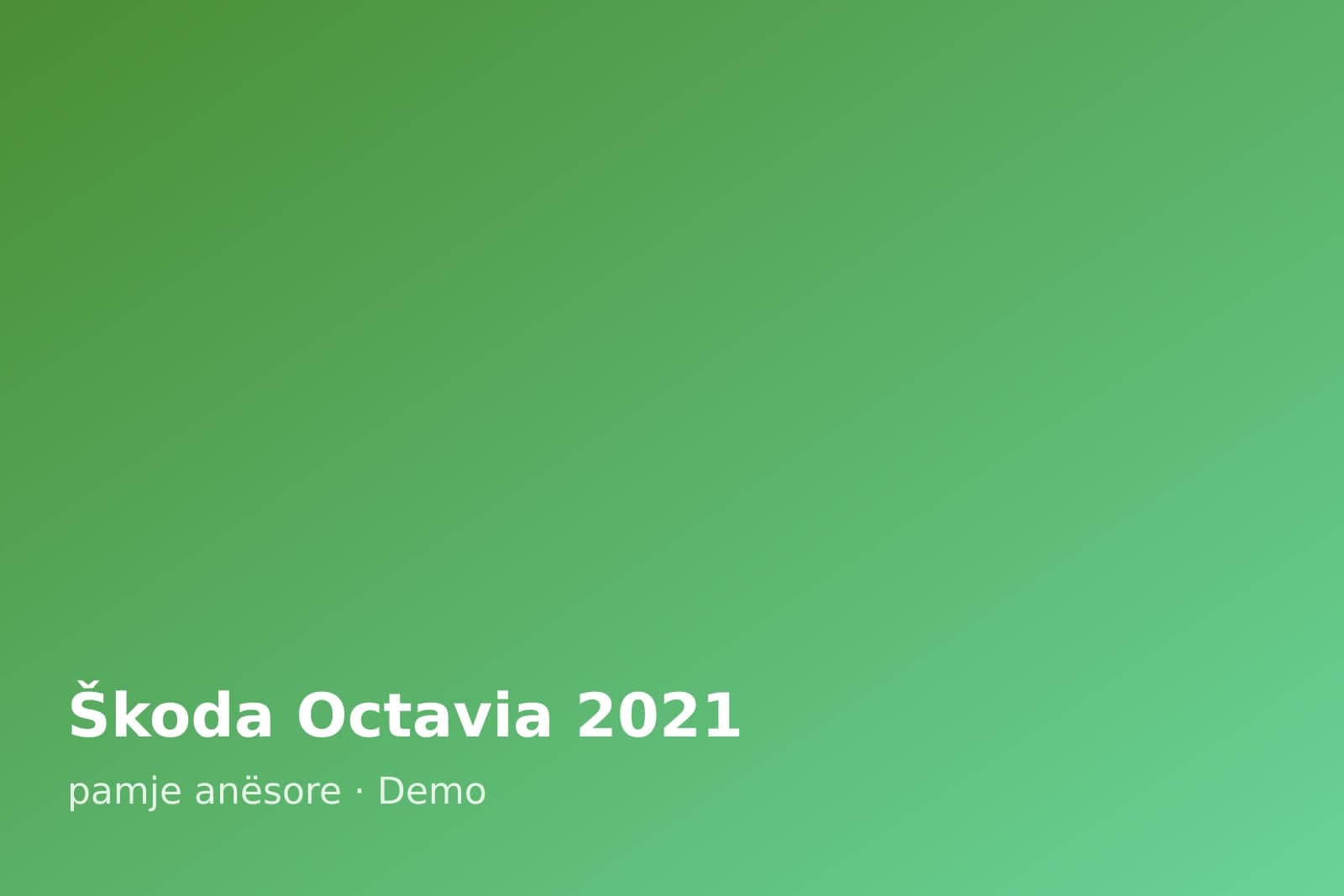 Škoda Octavia 2021 — pamje anësore