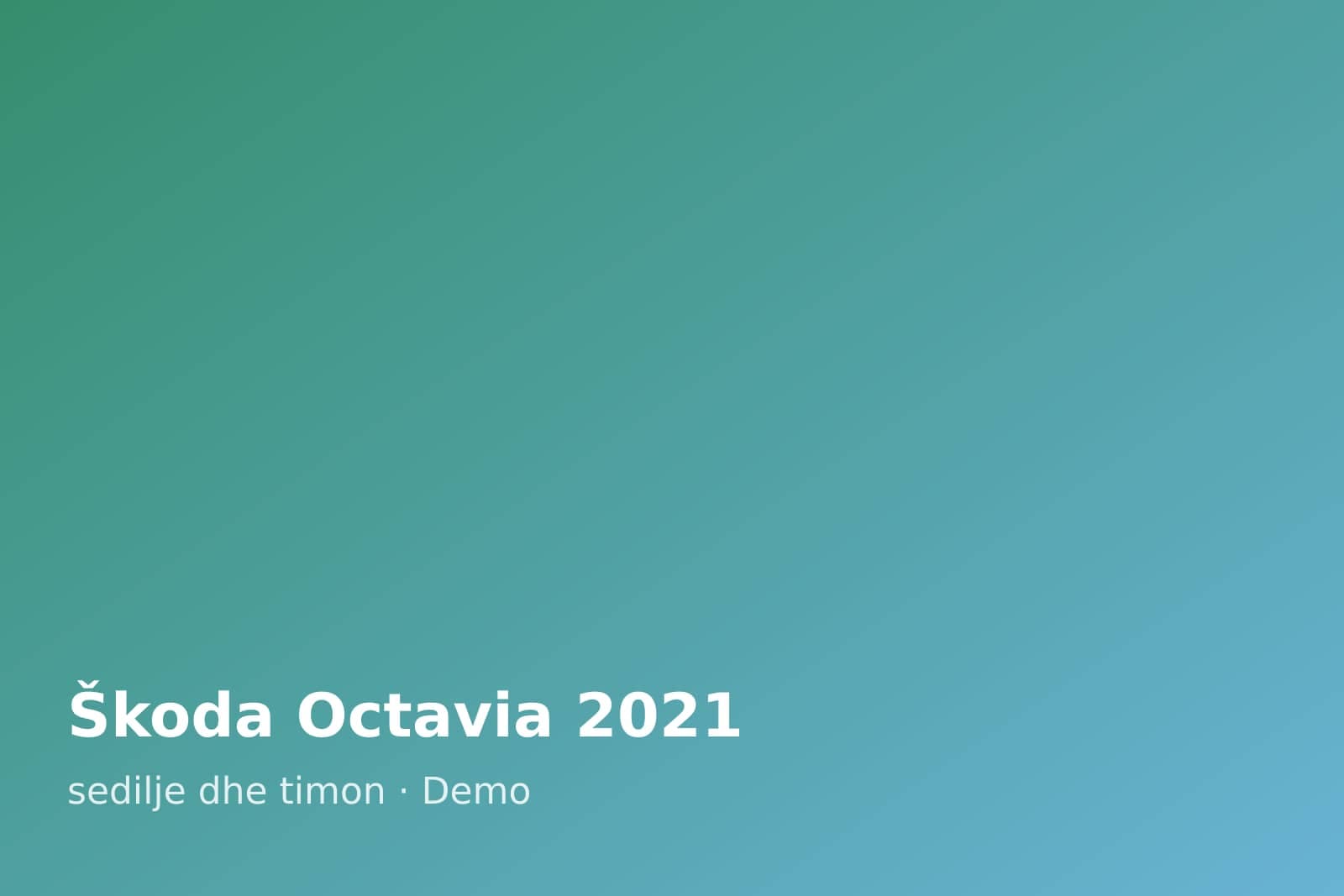 Škoda Octavia 2021 — sedilje dhe timon