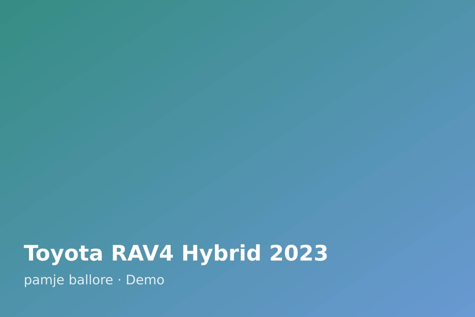 Toyota RAV4 Hybrid 2023 — pamje ballore